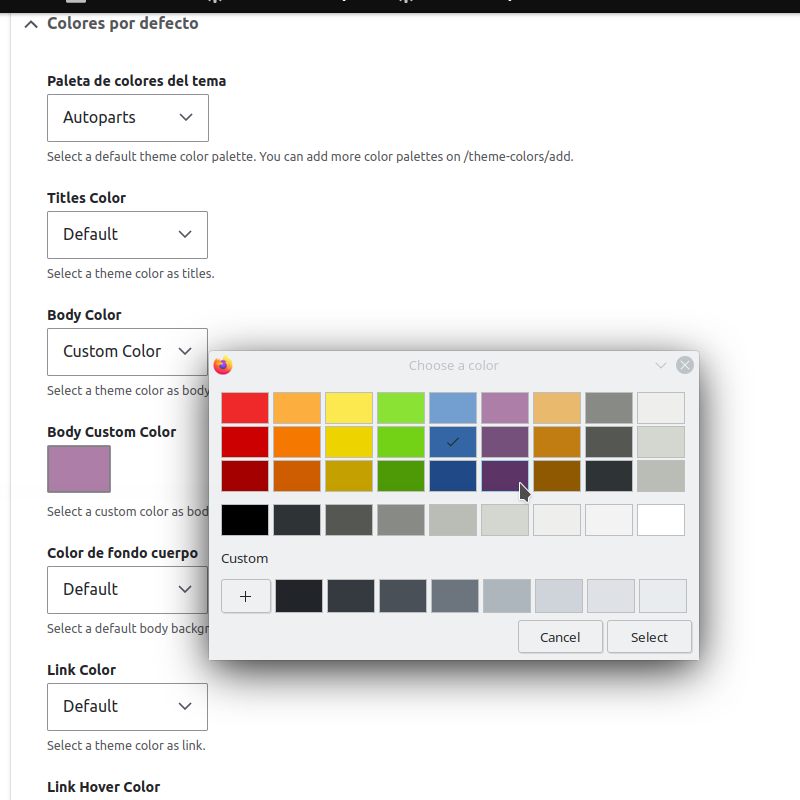 Fácil Personalización